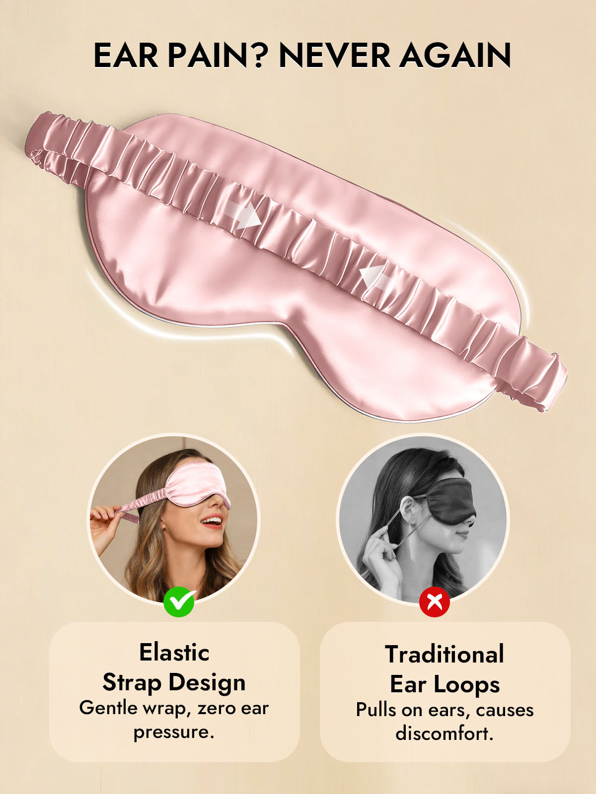 [Pink] SilkSilky-AU 19Momme Pure Silk Eye Mask 006