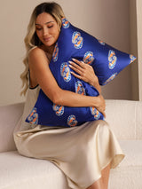 [Navy Seahorse] SilkSilky-AU Pillowcase 002