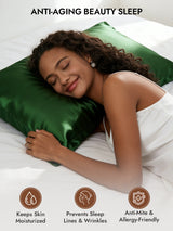 [Dark Green] SilkSilky-AU 30Momme Pillowcase 003