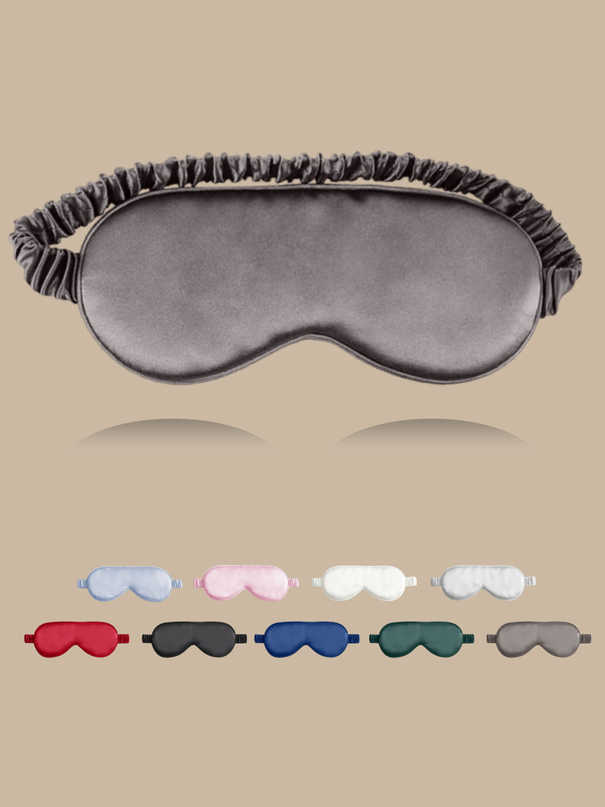 [Dark Gray] SilkSilky-AU 19Momme Pure Silk Eye Mask 001