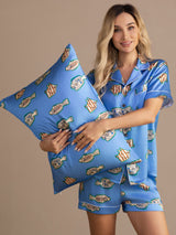 [Blue Fish] SilkSilky-AU Pillowcase 001