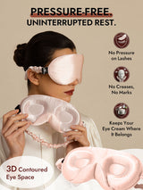 [Pink] SilkSilky-AU 22Momme Sleep Mask 003