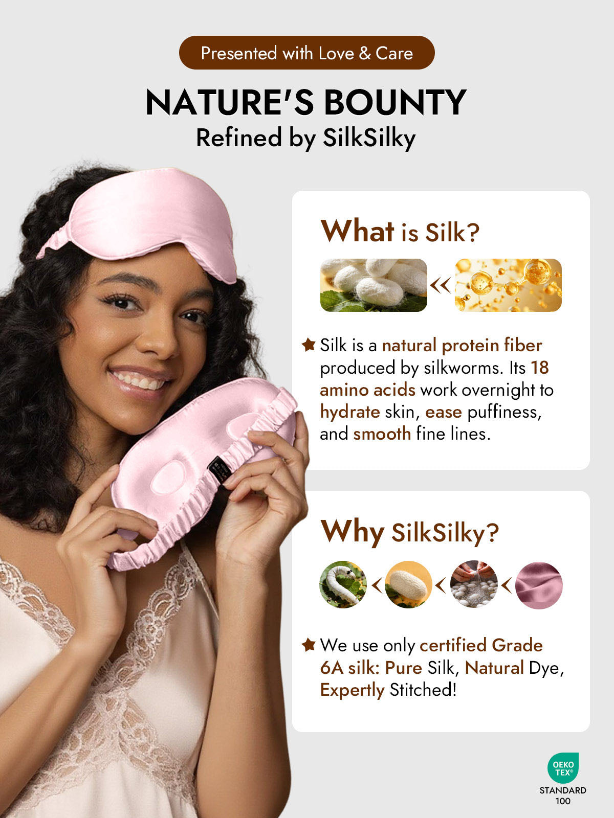 [Pink] SilkSilky-AU Eye Mask 006