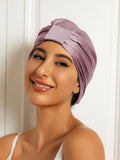 SilkSilky-AU Pure Silk Sleep Cap PaleMauve 003