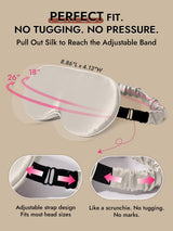 [Light Gray] SilkSilky-AU 22Momme Sleep Mask 004
