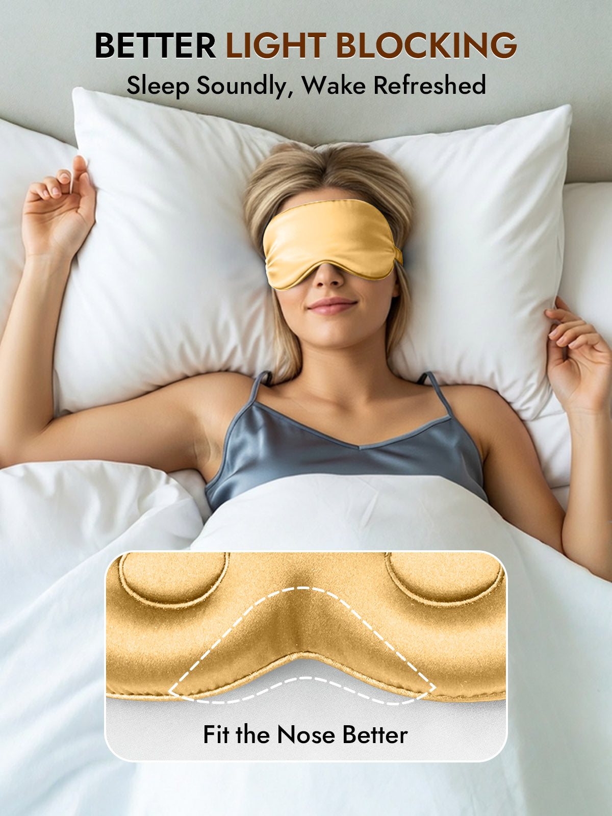 [Champagne] SilkSilky-AU Eye Mask 003