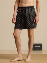 [Black Chain] SilkSilky-AU Men's Sleep Shorts 001
