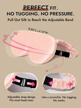[Pink] SilkSilky-AU 22Momme Sleep Mask 004
