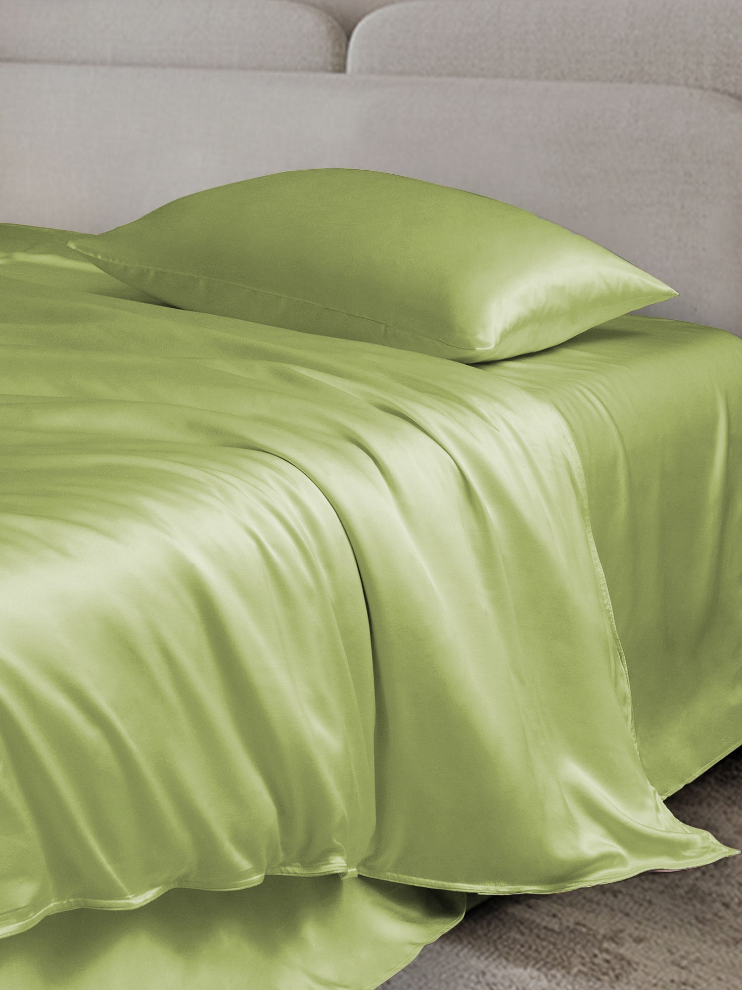 [Mint Green] SilkSilky-AU 19Momme Bedding Set 003