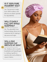 [Lavender] SilkSilky-AU Sleep Cap 006