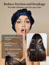 [Dark Blue] SilkSilky-AU Sleep Cap 003
