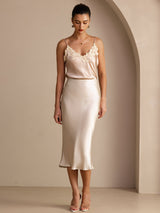 [Beige] SilkSilky-AU Skirt 007