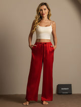 [Wine] SilkSilky-AU Women's Pants 004