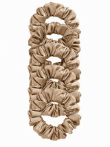 [Khaki] SilkSilky-AU Scrunchie 002