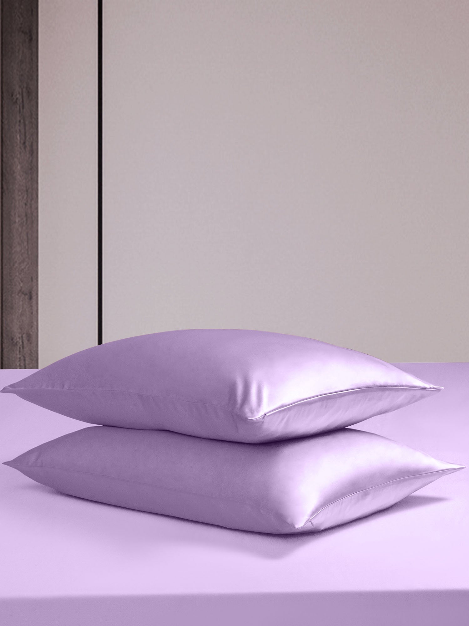 [Lavender] SilkSilky-AU 19Momme Bedding Set 005