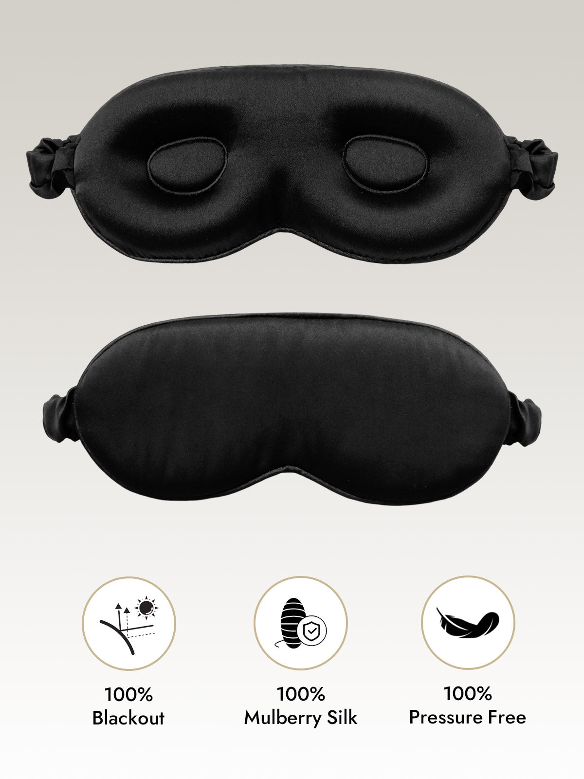 [Black] SilkSilky-AU Eye Mask 001