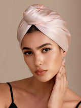 [Light Pink] SilkSilky-AU Hair Towel Wrap 002