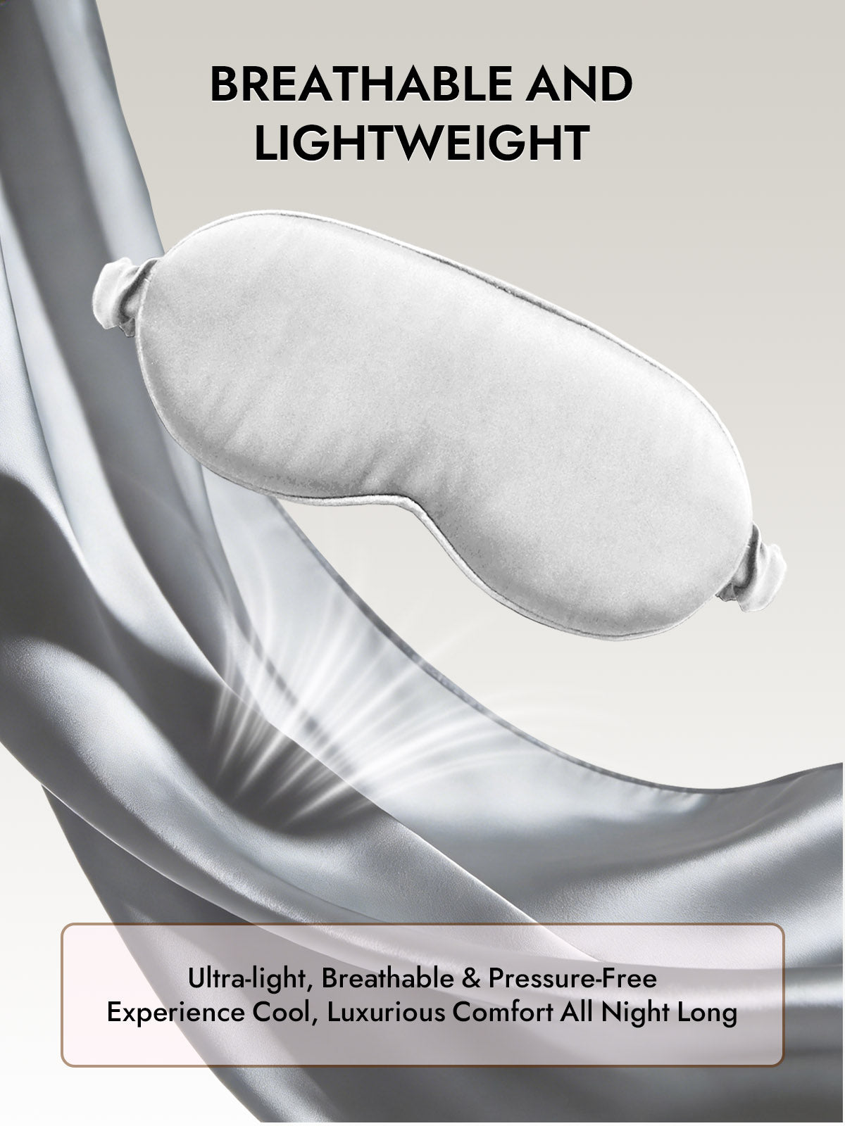 [Light Gray] SilkSilky-AU Eye Mask 005