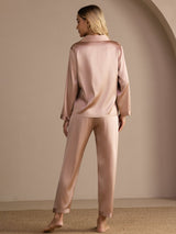 [Tuscany] SilkSilky-AU Long Sleeve Lapel Collar Women's Pyjamas 002