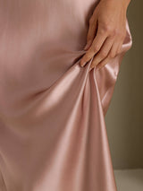 [Tuscany] SilkSilky-AU Sleeveless V Neck Nightgown 005
