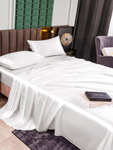 [White] SilkSilky-AU 25Momme Bedding Set 007