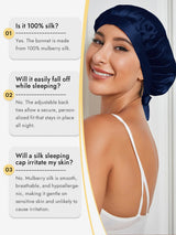 [Dark Blue] SilkSilky-AU Sleep Cap 005