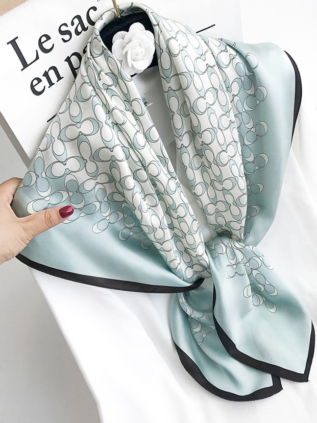 SilkSilky AU Pure Silk Scarf MintGreen 001