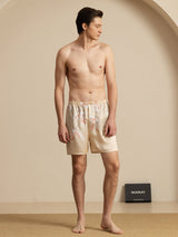 [Champagne] SilkSilky-AU 19Momme Mens Sleep Bottoms 005