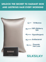 [Gray] SilkSilky-AU 19Momme Pure Silk Pillowcase 003