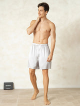 [Silver] SilkSilky-AU Men's Sleep Shorts 003