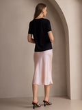 SilkSilky-AU 19Momme Pure Silk Skirt LightPink 002