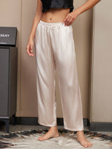 [Light Beige] SilkSilky-AU Women's Sleep Shorts 004