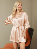 SilkSilky-AU-Pure-Silk-Half-Sleeve-Womens-Robe-Champagne-001