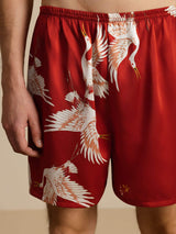 [Wine] SilkSilky-AU 19Momme Mens Sleep Bottoms 005