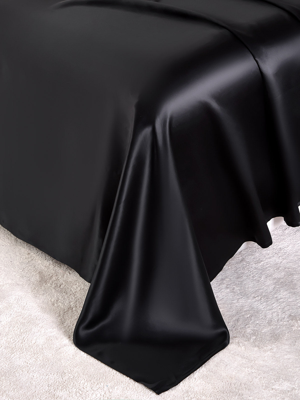 [Black] SilkSilky-AU 19Momme Pure Silk Bedding Set 008
