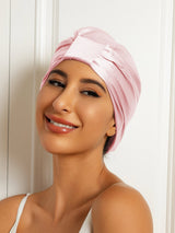 [Light Pink] SilkSilky-AU Sleep Cap 001