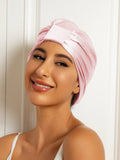 SilkSilky-AU Pure Silk Sleep Cap LightPink 001