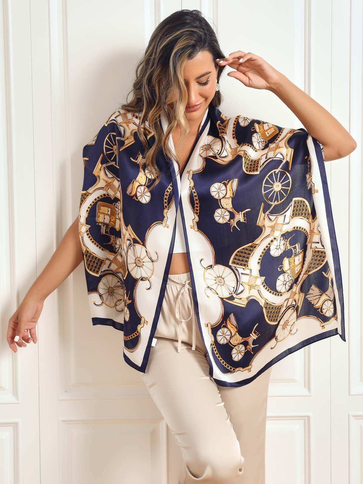 [P026] SilkSilky-AU Pure Silk Scarf 001,