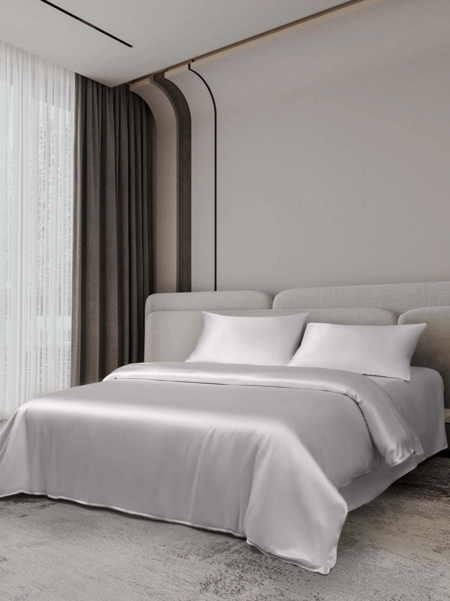 [Silver] SilkSilky-AU 19Momme Bedding Set 002