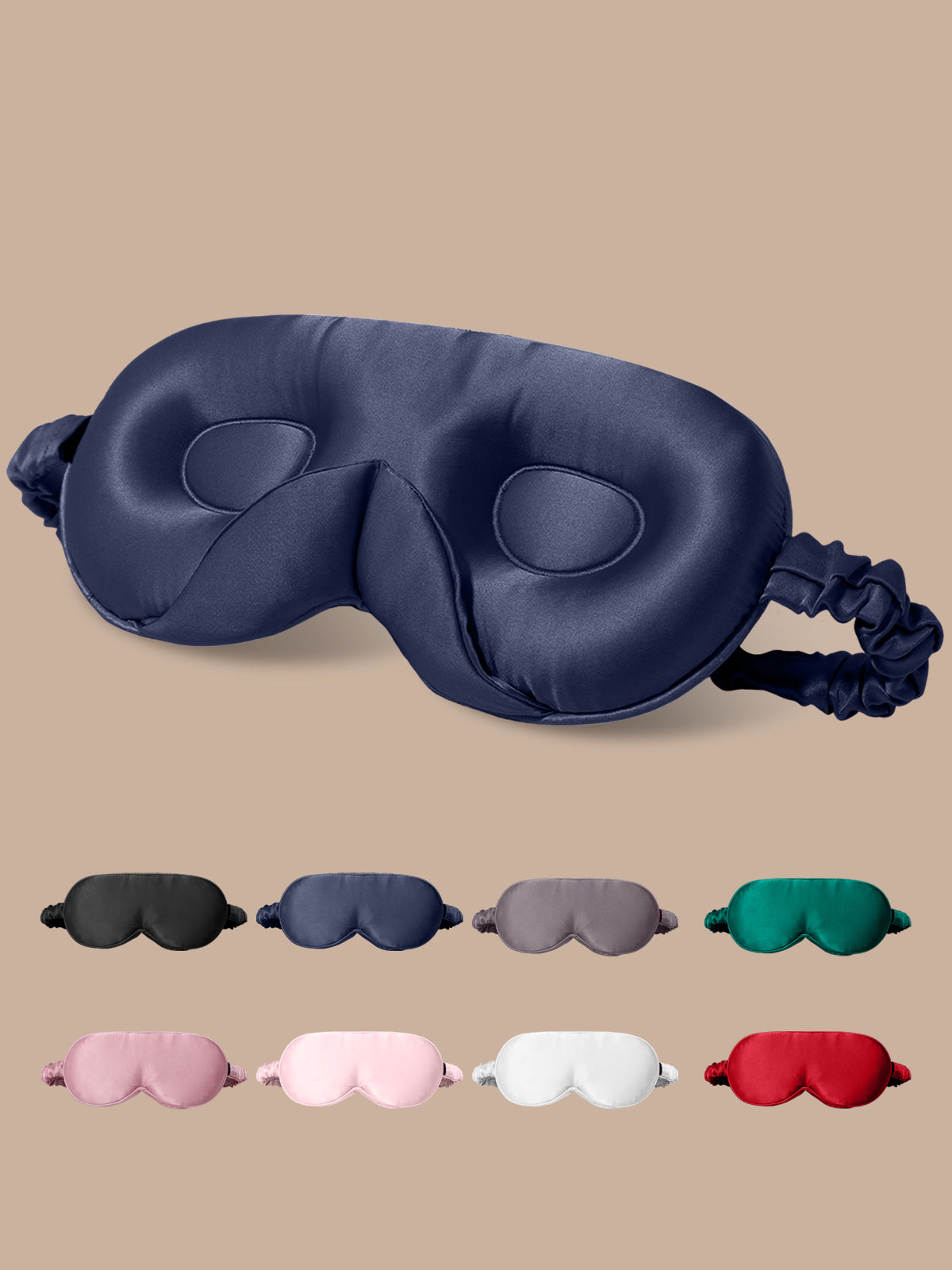 [Dark Blue] SilkSilky-AU Pure Silk Eye Mask 001