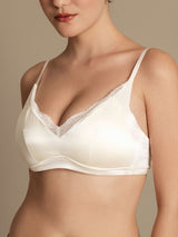 [White] SilkSilky-AU Bra 006