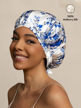 [Blue and White Porcelain] SilkSilky-AU Sleep Cap 001