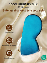 [Teal] SilkSilky-AU Sleep Mask 003