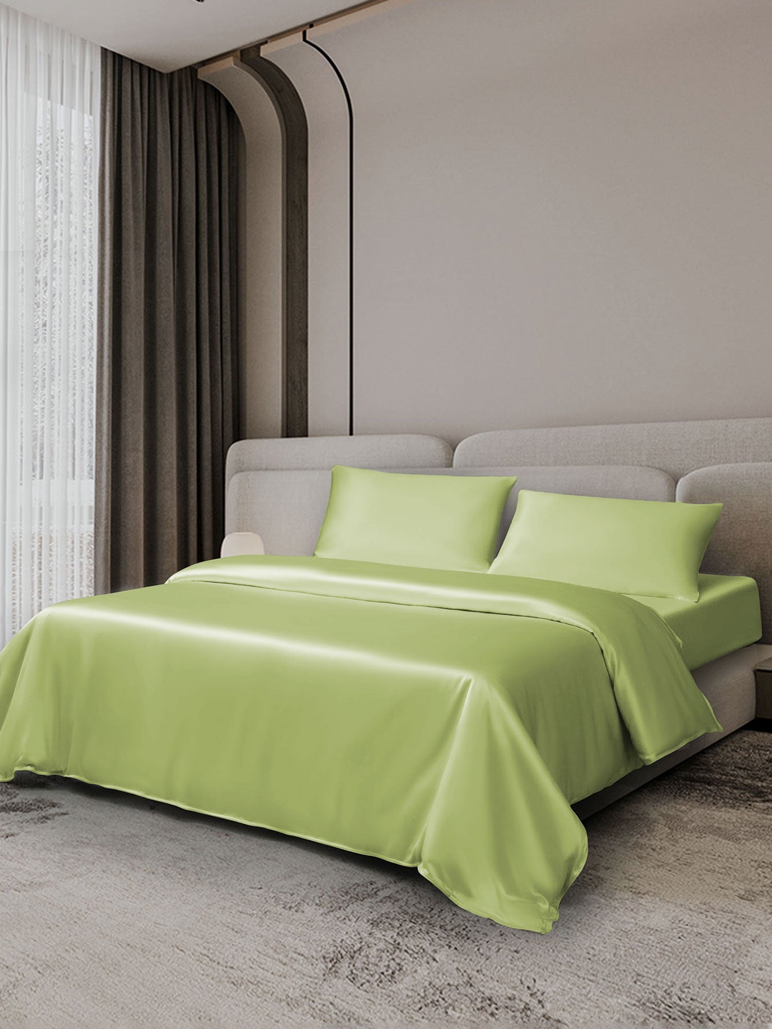 [Mint Green] SilkSilky-AU 19Momme Bedding Set 001