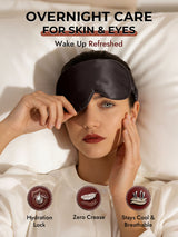 [Dark Gray] SilkSilky-AU 22Momme Sleep Mask 007