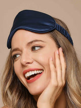 [Dark Blue] SilkSilky-AU Sleep Mask 004