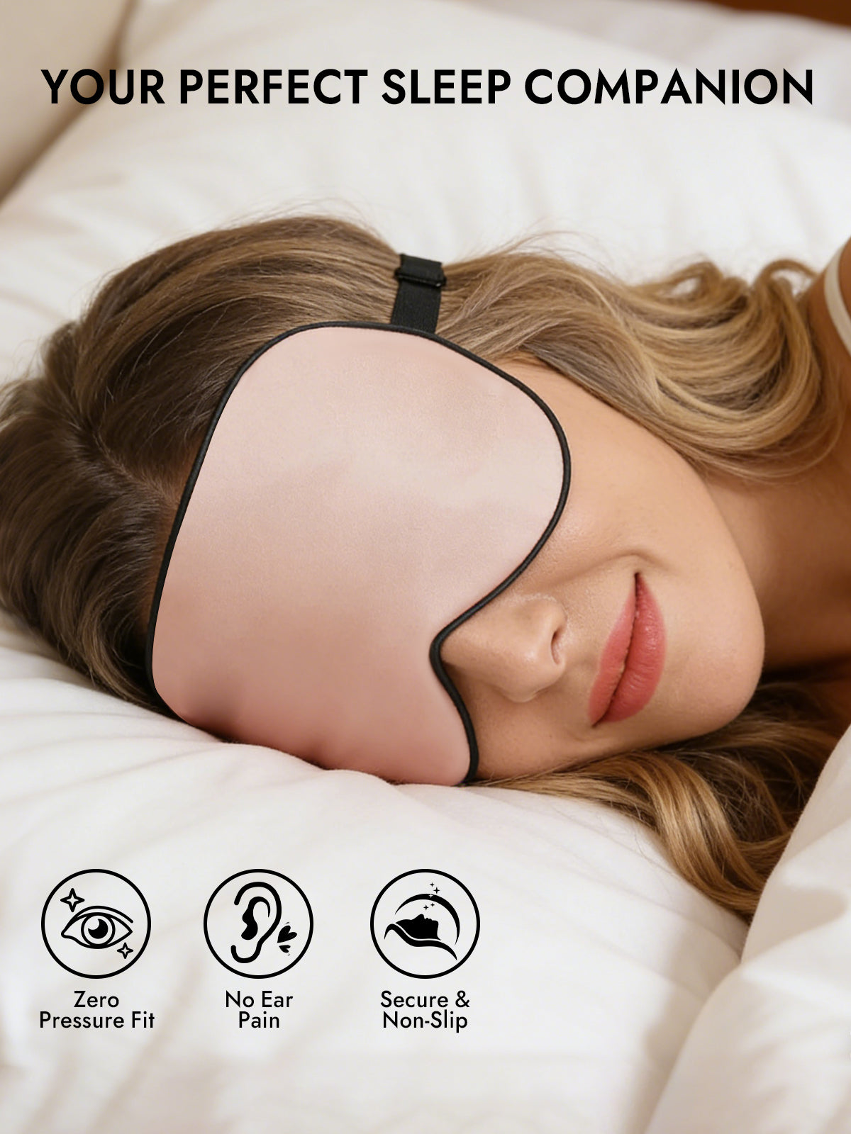 [Pink] SilkSilky-AU 19Momme Pure Silk Eye Mask 005