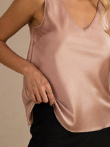 [Tuscany] SilkSilky-AU Sleeveless V Neck Camisole 004