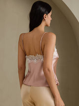 [Tuscany] SilkSilky-AU Spaghetti Strap V Neck Camisole 002
