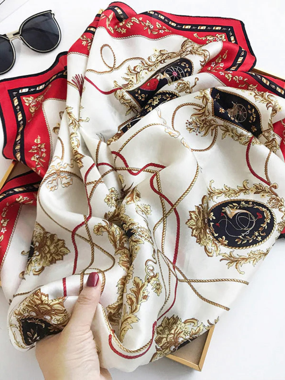 [P001] SilkSilky-AU Pure Silk Scarf 004,